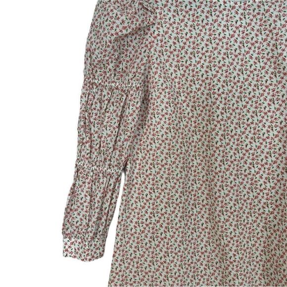 Tuckernuck Hyacinth House Textured Floral Puff Sleeve Clemons Mini Dress |M - Picture 9 of 9